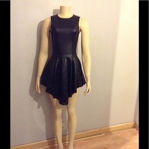 Black flow out dress